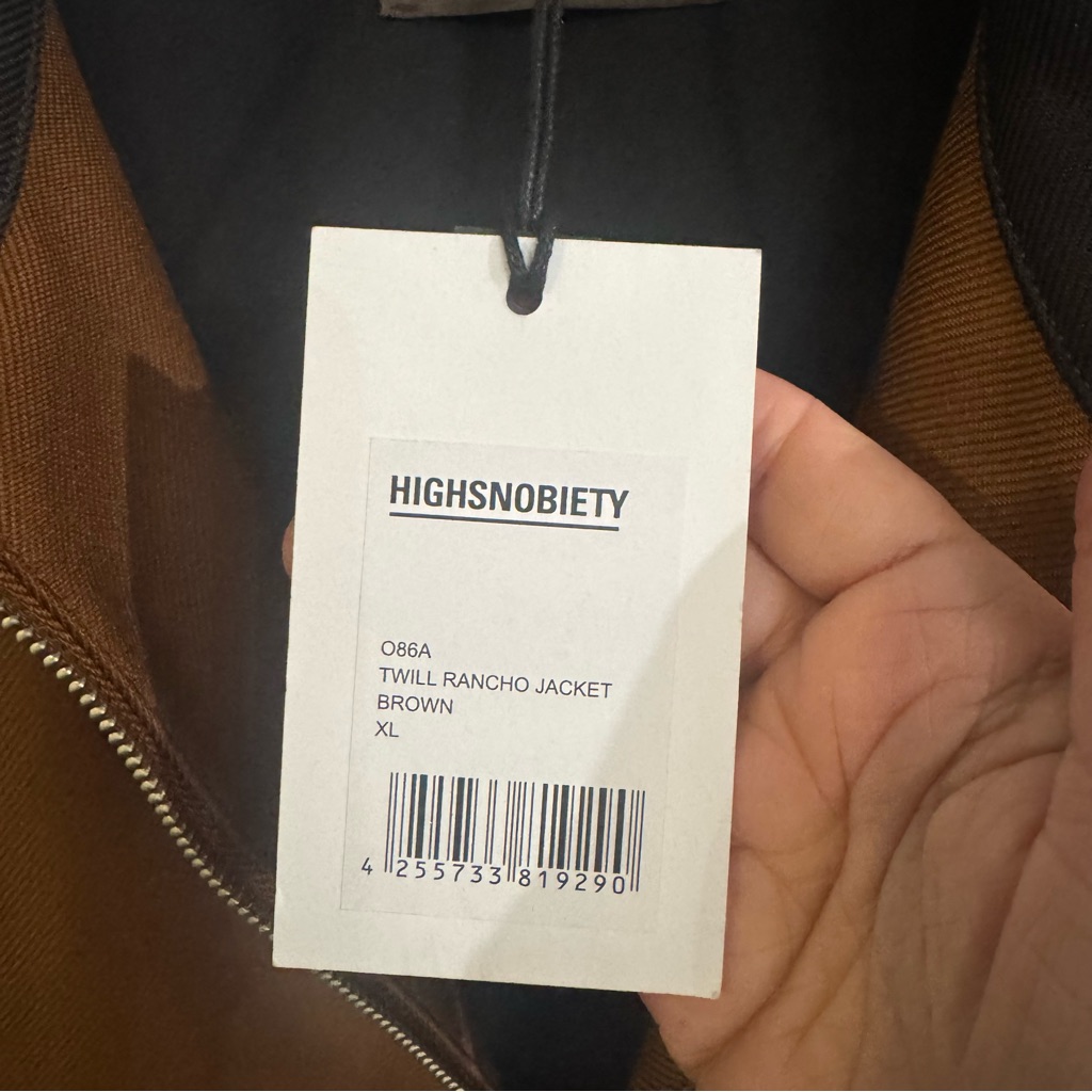 Highsnobiety Twill Rancho Jacket In Brown — image 8 of 8
